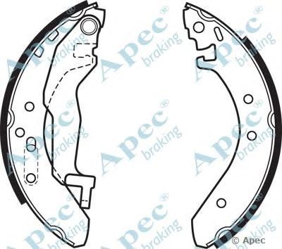 APEC BRAKING shu468 -  Комплект тормозных колодок